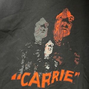 Anvil Black Tee with Orange Graphic